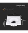 Spotlamper - Jern+PC, Hvid+Hvid