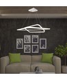 60x60cm 48W LED pendel, dæmpbar - 5150lm, hvid, aluminium, IP20 indendørs