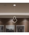 12W LED metal loftlampe - 280x1800mm, 4000K, hvid, Bolig