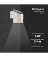 1W Solcelle væglampe med sensor - 3000K, IP54, bevægelsessensor, varm hvid