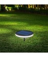 2W Solcelle LED spot med spyd - IP54, 3000K, sort, 1.8W solpanel, inkl. batteri