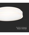 38W LED Designer Lys - 4000K, Hvid, Rund