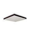 48W LED designer loftslampe, dæmpbar - 4000K, IP44, sort, firkantet