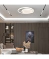 38W LED Lys - designer, 4000K, hvid, dobbelt, rund