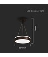 LED Designer Hængelampe 12W - 4000K, Sort
