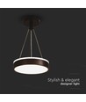 LED Designer Hængelampe 12W - 4000K, Sort