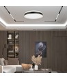 18W LED Lys - Designer, 4000K, Sort, Rund