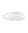 24W LED Dobbelt Rund - Designer Lys, 4000K, Hvid