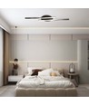 12W LED designer loftslampe - 105lm/W, 94,5cm, sort finish, varm hvid, 3000K