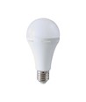 E27 12W LED pære med nødlys - A80, 4000K, 3,5-4,5 timers batteritid, genopladelig