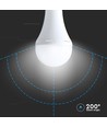 E27 12W LED pære med nødlys - A80, 4000K, 3,5-4,5 timers batteritid, genopladelig