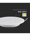 3W Ø10cm LED indbygningspanel - Hul: Ø8 cm, Mål: Ø10 cm, 330lm, neutral hvid