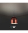 8,5W LED designer pendel - Ø100mm, brun, 3000K, 850lm, IP20