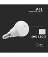 P45 LED 3,7W E14 - plastik, Samsung chip, 6500K.