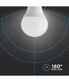 E14 3,7W LED kronepære - P45, Samsung LED chip, 180°, erstatter 30W