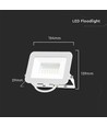 30W LED projektør - Samsung LED chip, arbejdslampe, hvid, IP65 udendørs
