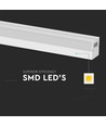 40W LED Lineær Lys - 4000K, hvid, hus