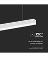 40W LED Lineær Lys - 4000K, hvid, hus