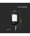 30W gadelampe - LED, 6500K