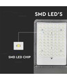 35W LED solcelle gadelampe - 4000K, Bridgelux chip, IP65, grå, inkl. 70W solpanel og batteri