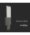 35W LED solcelle gadelampe - Bridgelux chip, 70W solcellepanel, IP65, 75000mAh batteri
