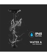 2W LED solcelle havespot med spyd - IP65, 3-i-1 CCT, sort, bevægelsessensor, aluminiumsfod