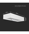 6W LED solcelle væglampe med sensor - 900lm, IP65, hvid, 4000K, inkl. batteri