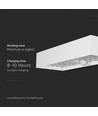 6W LED solcelle væglampe med sensor - 900lm, IP65, hvid, 4000K, inkl. batteri