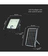 Cube Life LED Solar projektør 30W - PO4 Batteri 6.4V 6000mA 6400K Sort