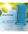 Cube Life LED Solar projektør 30W - PO4 Batteri 6.4V 6000mA 6400K Sort