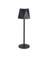 1,5W genopladelig LED bordlampe, sort - 150lm, 3-i-1 CCT, touch dæmpbar, 5V, inkl. batteri