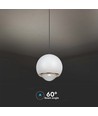 5W LED pendel, hvid - Klokkeformet, 500lm, 3000K, 60 grader, IP20