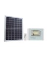 40W LED solcelle projektør - IP65, 6400K, hvid krop, udendørs