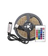 1 m. USB RGB LED strip til TV og PC - Inkl. controller og fjernbetjening, 60 LED pr. meter