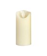 Ø5,3cm LED bloklys, 12,5cm høj - 2700K, batteridrevet, varm hvid, flammeløs hyggelys