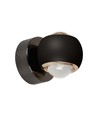 10W LED væglampe - Sort, 3000K, 13,5x10 cm, indendørs, inkl. lyskilde