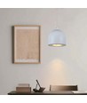 8,5W LED pendel, Ø10cm - Lysegrå, 850lm, touch on/off, justerbar wire, inkl. lyskilde