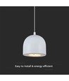 8,5W LED pendel, Ø10cm - Lysegrå, 850lm, touch on/off, justerbar wire, inkl. lyskilde