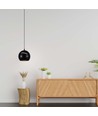 8,5W LED pendel - Ø18cm, sort, touch on/off, 3000K, inkl. lyskilde