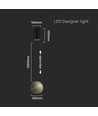8,5W LED pendel, Ø12cm - Champagne guld, touch on/off, 3000K, inkl. lyskilde