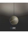 8,5W LED pendel, Ø12cm - Champagne guld, touch on/off, 3000K, inkl. lyskilde