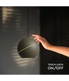 8,5W LED pendel, Ø12cm - Champagne guld, touch on/off, 3000K, inkl. lyskilde