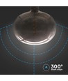 4W Kobbelform Pære E27 - Kultråd Sort glas 300°