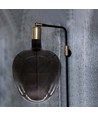 4W Æbleformet pære E27 - Kultråd sort glas 300°