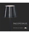 1,5W genopladelig LED bordlampe, CCT - Touch dæmpbar, USB-C, sort, højdejusterbar