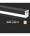 120cm 40W LED lysskinne - 6500K, sort