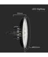 200W LED UFO Highbay - 3i1, 160lm/watt