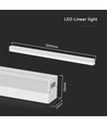 120cm 40W LED lysskinne - 6500K, hvid