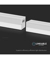 120cm 40W LED lysskinne - 6500K, hvid