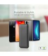 10W Powerbank 10000mAh - 5V, LED display, sort, inkl. 30cm USB-C kabel